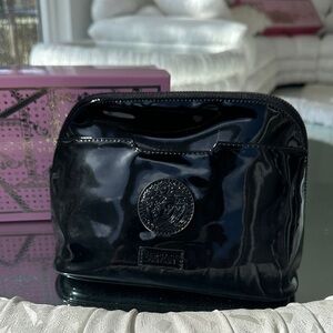 Versace Glossy Black Cosmetic Bag